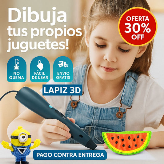 Lápiz 3D MagicPen – Crea, Diseña y Da Vida a tus Ideas en el Aire