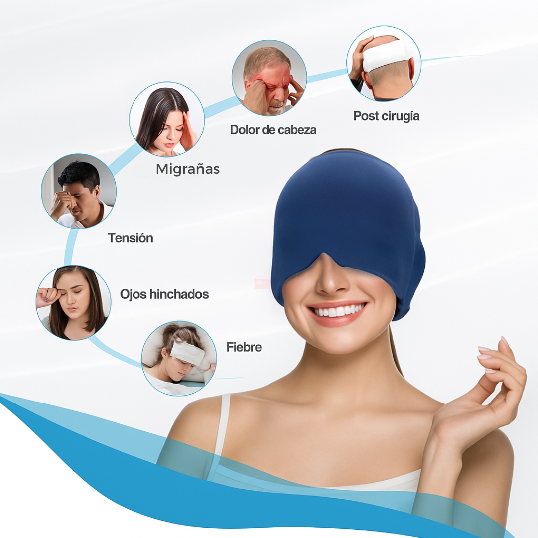 HeadEase®️: Gorro de Gel para Alivio de Migrañas