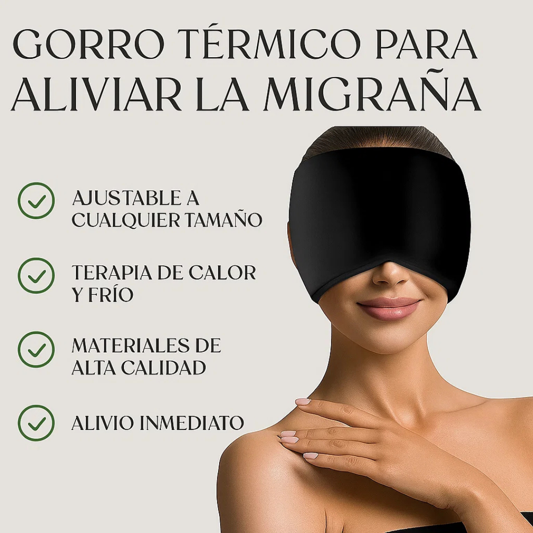 HeadEase®️: Gorro de Gel para Alivio de Migrañas